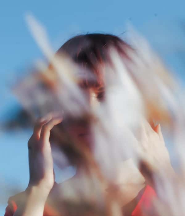 twilight marijuana woman hair blowing wind